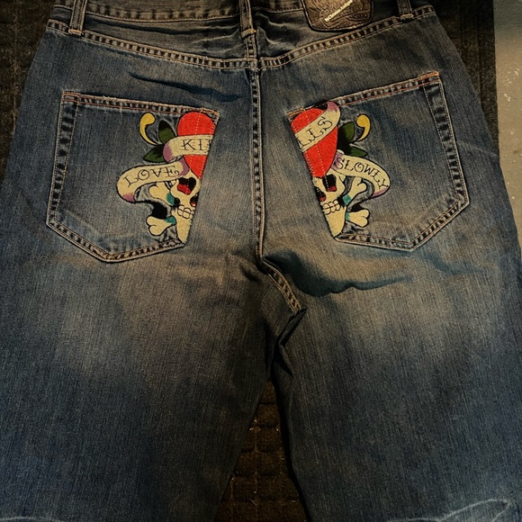 Like new Ed Hardy jean shorts